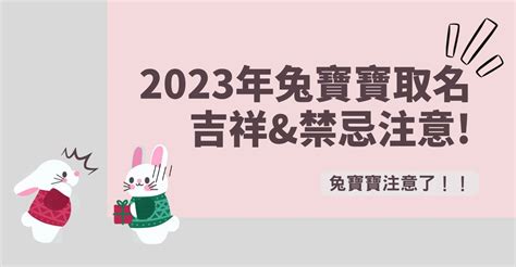 2023兔年寶寶取名|2023兔寶寶取名吉祥＆禁忌用字｜有這個字一生不愁 